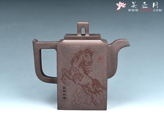 紫砂壶图片：砖方 - 宜兴紫砂壶网
