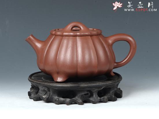 紫砂壶图片：锦囊石瓢 - 宜兴紫砂壶网