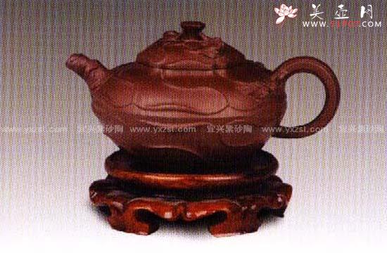 紫砂壶图片：凤卷葵 - 宜兴紫砂壶网