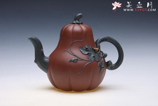 紫砂壶图片：双色葫芦 - 宜兴紫砂壶网