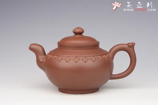 紫砂壶图片：云肩如意 清水泥 - 宜兴紫砂壶网