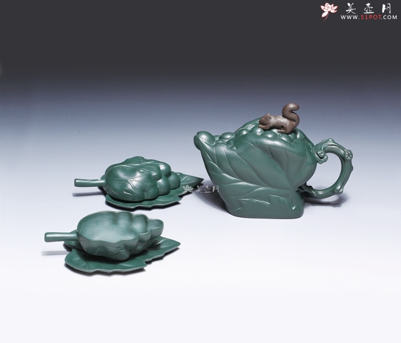 紫砂壶图片：福趣葡萄茶具 - 美壶网