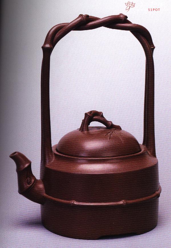 紫砂壶图片：大竹提梁 - 宜兴紫砂壶网