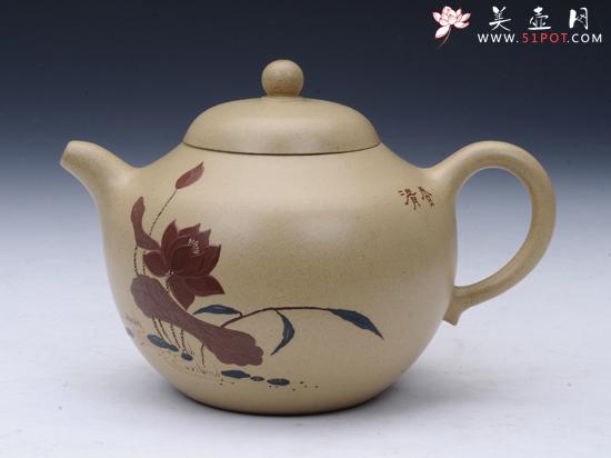 紫砂壶图片：古莲 400CC - 宜兴紫砂壶网