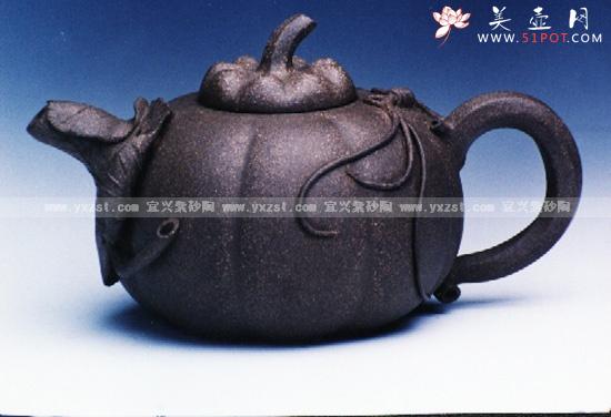 紫砂壶图片：北瓜壶 - 宜兴紫砂壶网