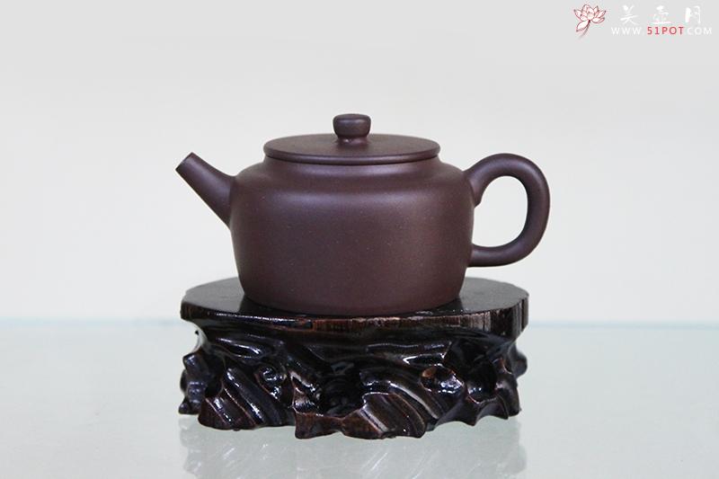 紫砂壶图片：小桑扁壶 - 宜兴紫砂壶网