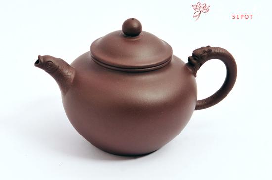 紫砂壶图片：鱼龙情 - 宜兴紫砂壶网