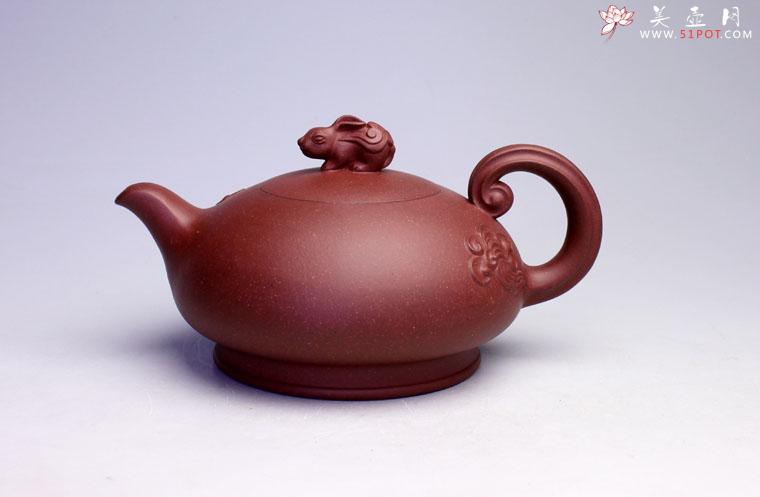紫砂壶图片：云兔壶（兔年最新作品） - 宜兴紫砂壶网