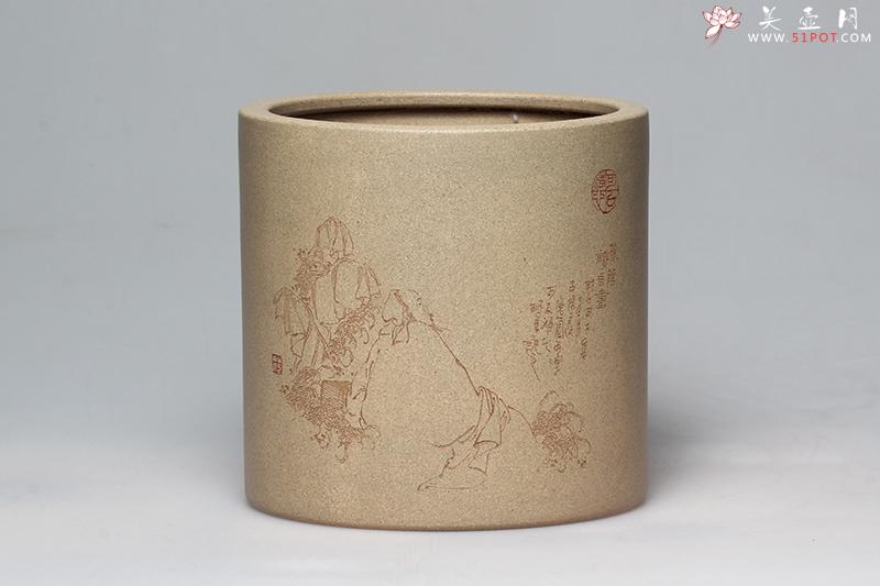 紫砂壶图片：笔筒 - 宜兴紫砂壶网