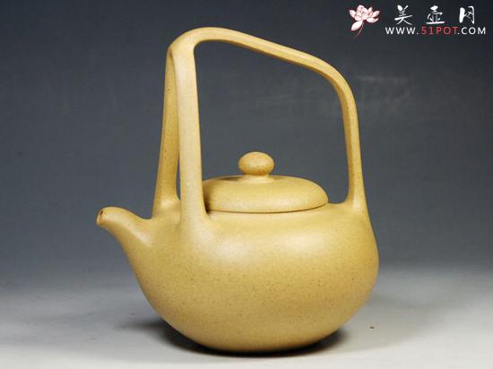 紫砂壶图片：淘淘提梁 - 宜兴紫砂壶网