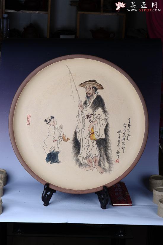 紫砂壶图片：挂盘 - 宜兴紫砂壶网