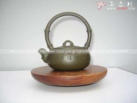 紫砂壶图片：成竹提梁 - 宜兴紫砂壶网