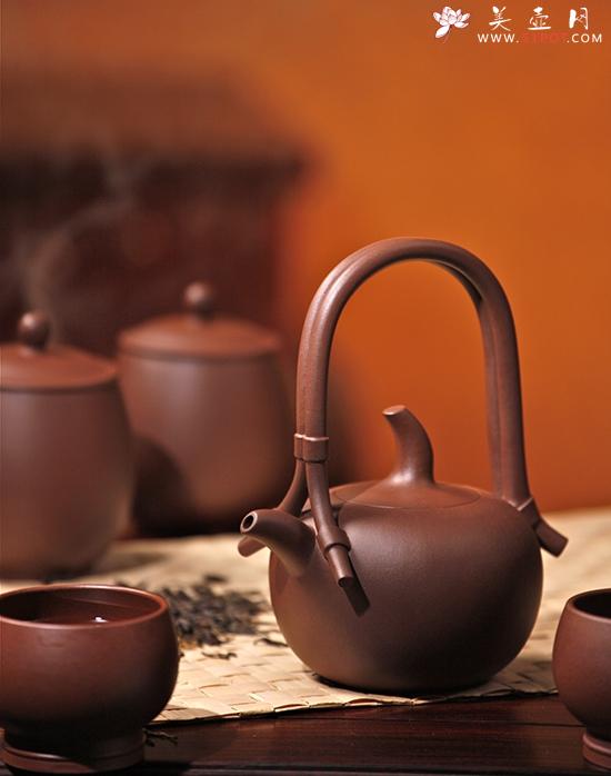 紫砂壶图片：藤提 - 宜兴紫砂壶网