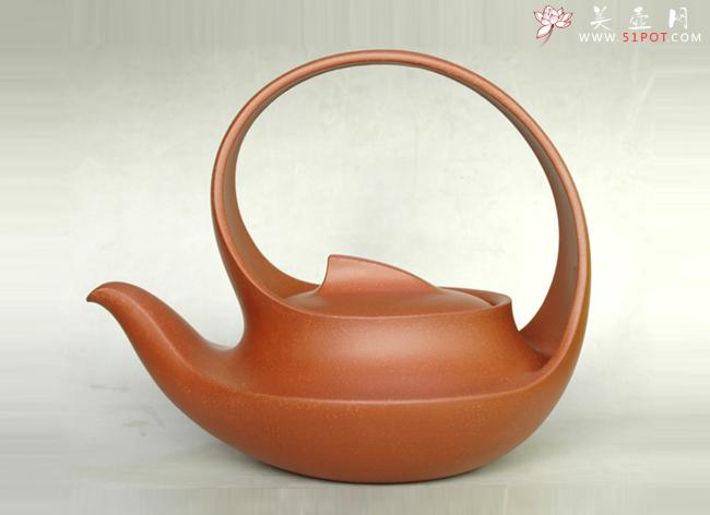 紫砂壶图片：曲壶 880CC - 宜兴紫砂壶网