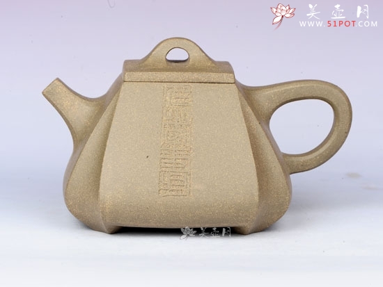 紫砂壶图片：抽角石瓢 - 宜兴紫砂壶网