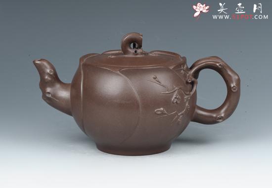 紫砂壶图片：碗梅壶 - 宜兴紫砂壶网