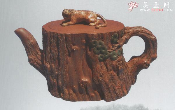 紫砂壶图片：金钱松 - 宜兴紫砂壶网