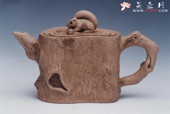紫砂壶图片：闲趣段泥 - 宜兴紫砂壶网
