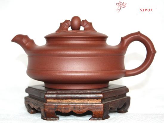 紫砂壶图片：底槽青  玉竹壶 - 宜兴紫砂壶网