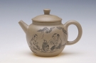 紫砂壶图片：松风煮茗 朱萍萍制作 朱建伟镌刻 - 宜兴紫砂壶网