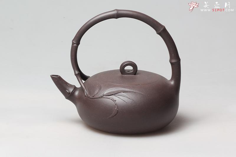紫砂壶图片：新竹提梁 - 宜兴紫砂壶网