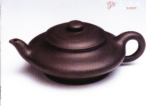 紫砂壶图片：虚扁壶 - 宜兴紫砂壶网