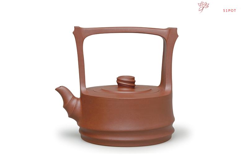 紫砂壶图片：韵竹提梁 - 宜兴紫砂壶网