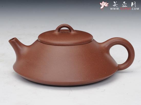 紫砂壶图片：扁石瓢 - 宜兴紫砂壶网