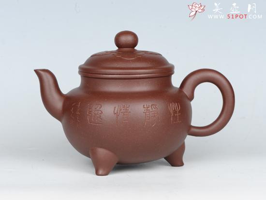 紫砂壶图片：大彬如意   泥料：老紫泥 - 宜兴紫砂壶网