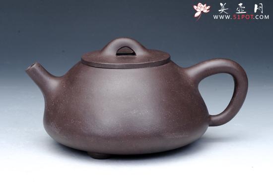 紫砂壶图片：石瓢壶 老紫泥 - 宜兴紫砂壶网