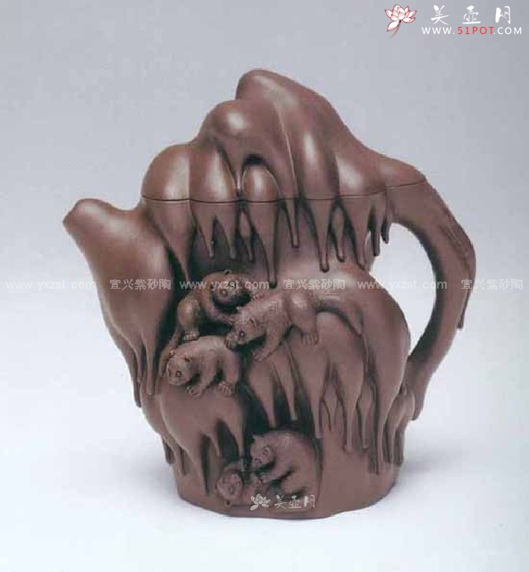 紫砂壶图片：天伦之乐壶 - 美壶网