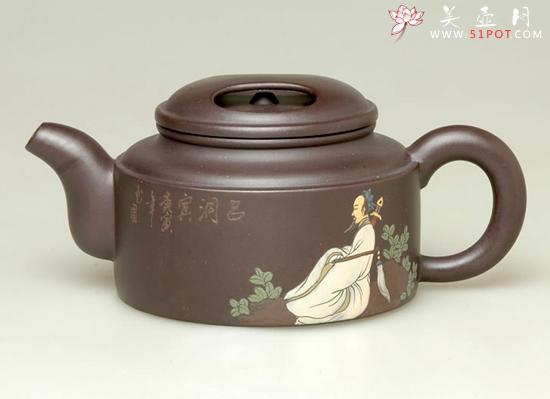 紫砂壶图片：八仙过海之吕洞宾 - 宜兴紫砂壶网