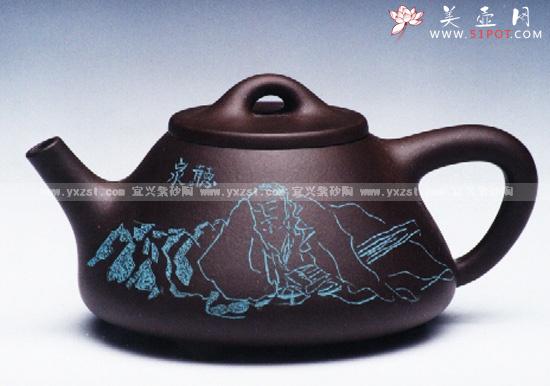 紫砂壶图片：石瓢壶1 - 宜兴紫砂壶网