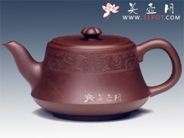 紫砂壶图片：挺拔第七届中国工艺展银奖 - 美壶网