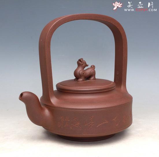 紫砂壶图片：提梁 - 宜兴紫砂壶网