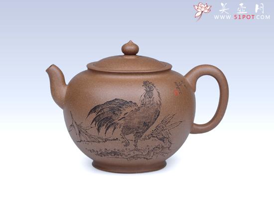 紫砂壶图片：金鸡报晓 - 宜兴紫砂壶网
