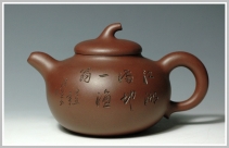 李彦雄紫砂壶 相扑 茄段 原矿紫泥 - 美壶网