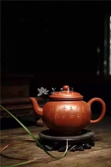 吴永明紫砂壶 六方鸿运 原矿朱泥 - 美壶网