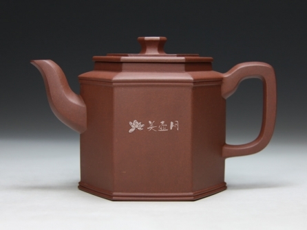 祁明亮紫砂壶 神韵六方 原矿底槽清 - 美壶网