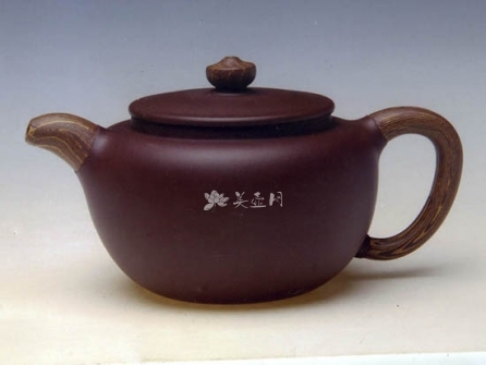 杨景义紫砂壶 添福 原矿紫泥 - 美壶网