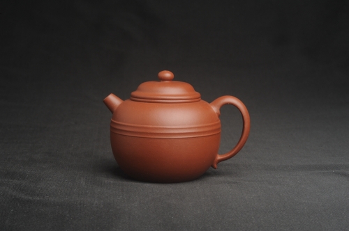 王静然紫砂壶 美壶特惠 精致老清水泥腰线巨轮壶 茶人醉爱 原矿清水泥 - 美壶网
