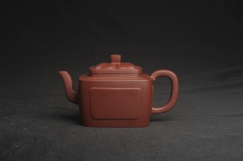 凌晨紫砂壶 美壶特惠 全手工优质紫红泥精致四方菱花壶 特文气  - 美壶网