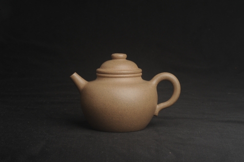 周小培紫砂壶 特好高温本山老段泥 全手工大彬圈钮紫砂壶 老段泥 - 美壶网