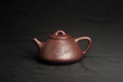 周小培紫砂壶 特油润底曹青 全手工子冶石瓢 助工装饰菩萨坐骑瑞兽 原矿底槽清 - 美壶网