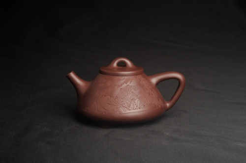 周小培紫砂壶 潜力股周小培 特好全手工底槽清子冶石瓢 此是诗仙坡老作 与君同试雨前茶 原矿底槽清 - 美壶网