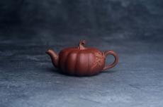 紫砂壶图片：美壶福利特惠 美壶专属定制 精致好料迷你小南瓜紫砂壶  肌理丰富生动 - 美壶网