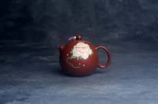 紫砂壶图片：美壶特惠 优质朱泥牡丹西施 茶人醉爱 - 美壶网