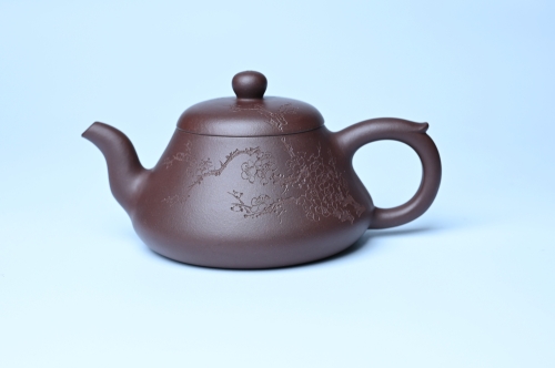 周小培紫砂壶 潜力股周小培老师 全手工底槽青缘德壶 装饰通转梅花特文气 期待与您结缘 原矿底槽清 - 美壶网