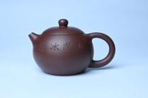 周小培紫砂壶 油润底曹青 全手工西施茶壶 玉洁冰清 接天莲叶无穷碧 映日荷花别样红 原矿底槽清 - 美壶网