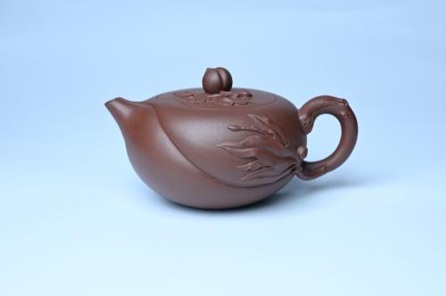 美壶定制紫砂壶 美壶特惠 1993年国工杨军保精致特好紫泥蟠桃壶 原矿紫泥 - 美壶网